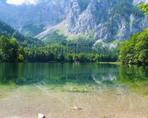 A frame from Alpine Lake Highlight, a video in a client album
